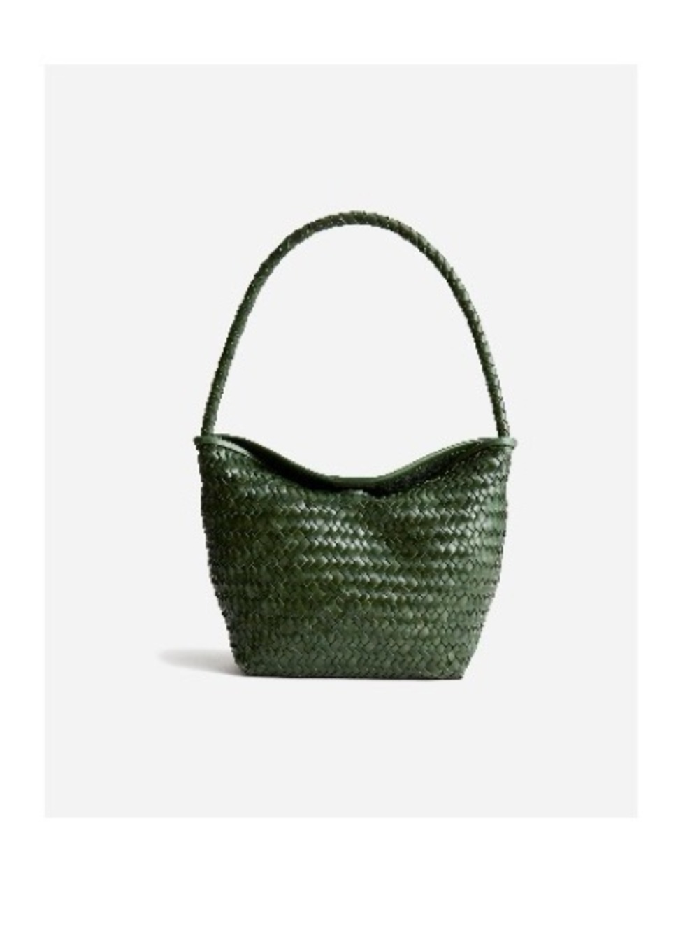 Madewell signature Woven Shoulder Bag in Dark Green